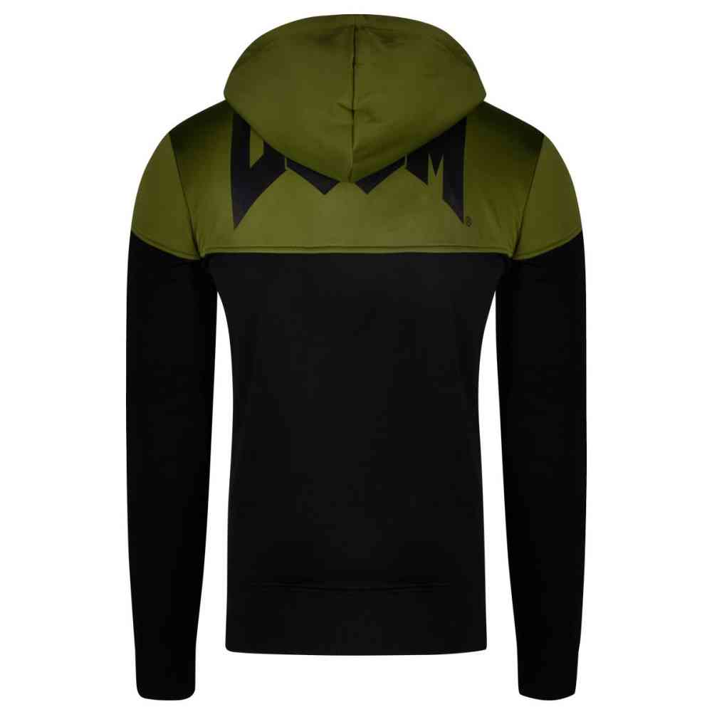 Doom - Mixom Manufactured Teq Vest met capuchon - Zwart/Groen